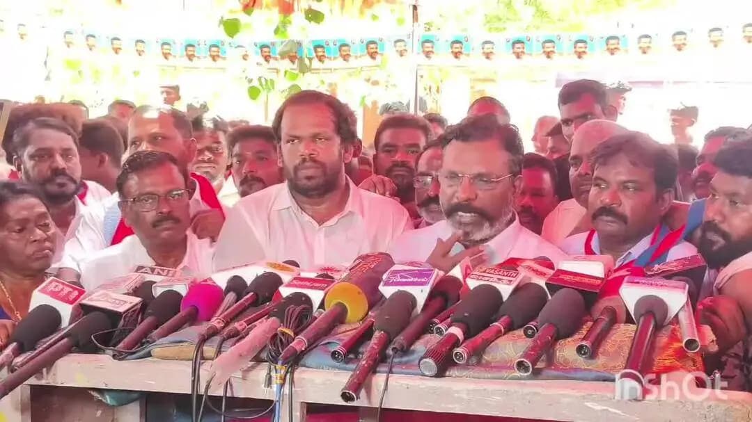 மதுரை தெற்கு: மீனாட்சியம்மன் கோவிலில் தமிழில் குடமுழுக்கு நடத்த என்ன தடை- அரசுக்கு திருமாவளவன் கேள்வி