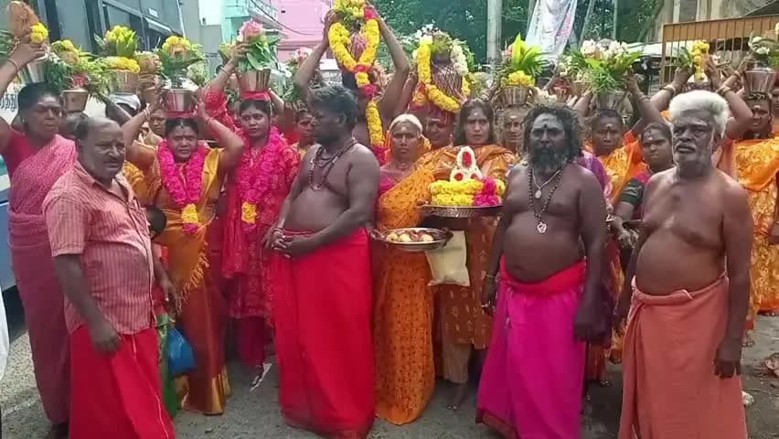 காஞ்சிபுரம்: உத்திரமேரூரில் பிரசித்தி பெற்ற அருள்மிகு ஸ்ரீ எல்லையம்மன் மற்றும் எல்லை காத்தம்மன் ஆலய 12 ம் ஆண்டு திருவிழா
