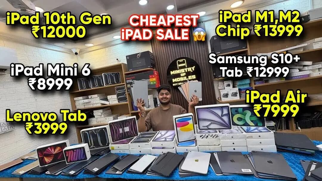 Cheapest iPad Market in Delhi | Apple iPad Best Price | Tabs Market | Second Hand Mobile sale