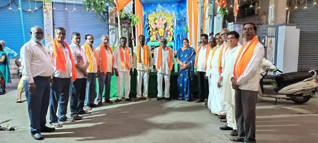 జగిత్యాల: జగిత్యాలలో 75 ఏళ్ల చరిత్ర కలిగిన మొదటి గణేష్ మండపానికి ప్రత్యేక గౌరవం