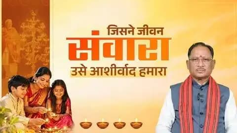 हमारे देश के यशस्वी प्रधानमंत्री श्री नरेन्द्र मोदी ने अपने सार्वजनिक जीवन के 25 वर्ष राष्ट्र और जनसेवा को समर्पित किए हैं।
17 सितंबर को प्रधानमंत्री जी का जन्मदिवस है। इस विशेष अवसर पर मेरी आप सभी से अपील है कि 17 सितंबर की संध्या अपने घर में ‘आशीर्वाद का दीया’ जरूर जलाएं।
आइए, इस दीप के माध्यम से प्रधानमंत्री जी के प्रति अपना स्नेह, आशीर्वाद और शुभकामनाएं प्रकट करें।
- श्री विष्णु देव साय, मुख्यमंत्री, छत्तीसगढ़
#AshirwadKaDiya #NarendraModi #PMModi #SevaSankalp #SevaSankalpAbhiyan SevaKe25Varsh Chhattisgarh Sushasansarkar ViksitBharat ViksitChhattisgarh
@narendramodi_pmoindia @chhattisgarhcmo @vishnudeosai @dpr.chhattisgarh