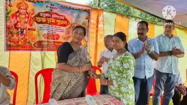 তেলিয়ামুড়া: তেলিয়ামুড়া পৌর পরিষদের 15 নং ওয়ার্ডে হনুমান মন্দিরের ভূমি পূজন অনুষ্ঠান অনুষ্ঠিত হয়