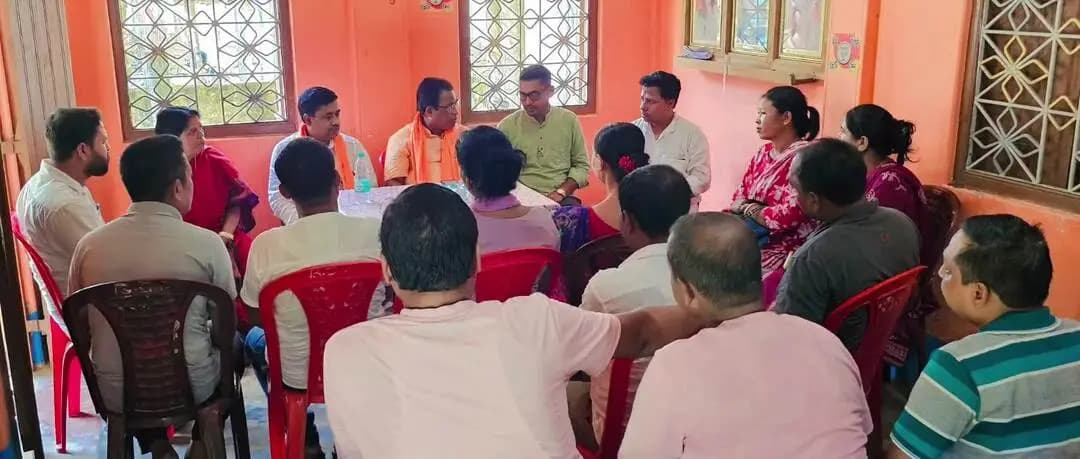 কমলপুর: সুরমা এলাকায় বিজেপি দলের পক্ষ থেকে একটি বৈঠক অনুষ্ঠিত হয়