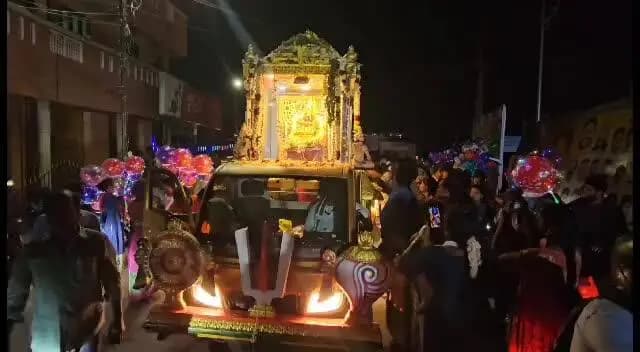திருவள்ளூர்: திருமுல்லைவாயல் ஸ்ரீவாரி திருப்பதி திருக்குடை வருகை பக்தர்கள் உற்சாக வரவேற்பு