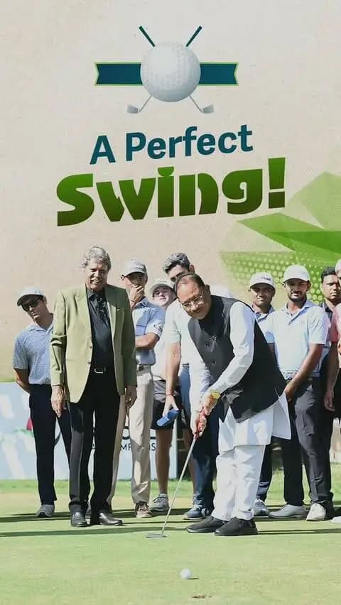 Perfect Swing, Perfect Shot...
मुख्यमंत्री श्री विष्णु देव साय के बेहतरीन अंदाज और शानदार गोल्फ शॉट के साथ शुरू हुआ रायपुर ओपन-2026
#NavaRaipurOpen2026 #Golf #Chhattisgarh #SportsInChhattisgarh #Sushasansarkar