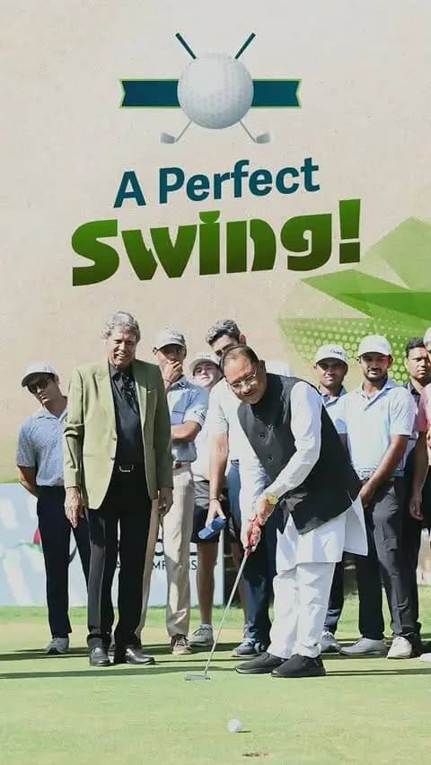 Perfect Swing, Perfect Shot...
मुख्यमंत्री श्री विष्णु देव साय के बेहतरीन अंदाज और शानदार गोल्फ शॉट के साथ शुरू हुआ रायपुर ओपन-2026
#NavaRaipurOpen2026 #Golf #Chhattisgarh #SportsInChhattisgarh #Sushasansarkar