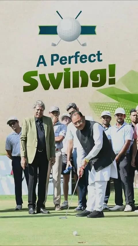 Perfect Swing, Perfect Shot...
मुख्यमंत्री श्री विष्णु देव साय के बेहतरीन अंदाज और शानदार गोल्फ शॉट के साथ शुरू हुआ रायपुर ओपन-2026
#NavaRaipurOpen2026 #Golf #Chhattisgarh #SportsInChhattisgarh #Sushasansarkar