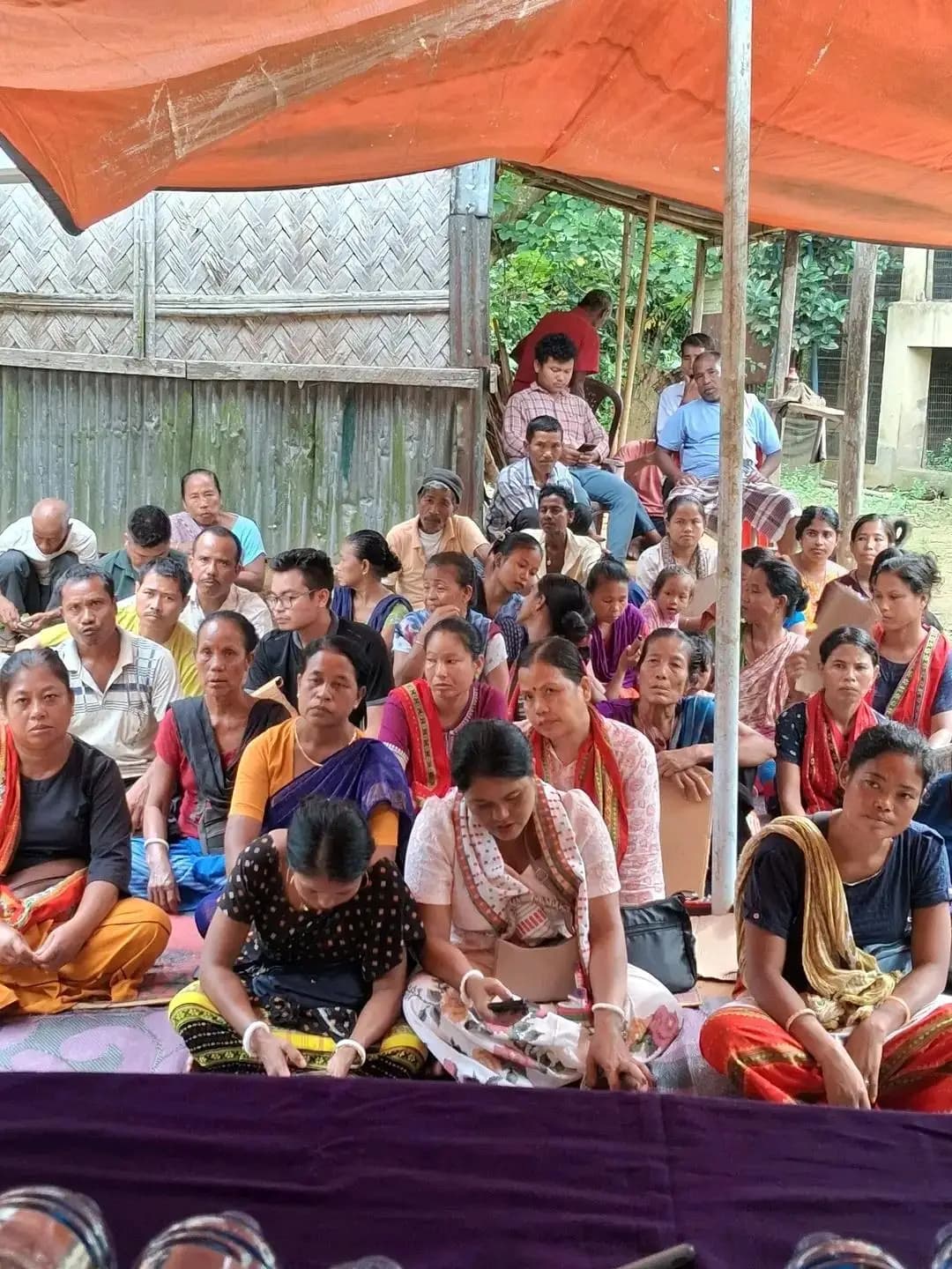 খোয়াই: কুলাই চম্পাহরে ত্রিপরামথা দলের ভিলেজ কাউন্সিল নির্বাচনী সভা