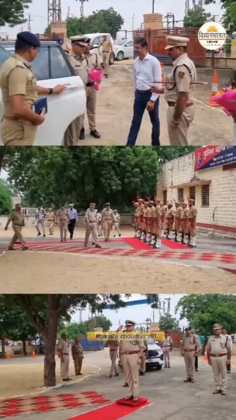 DGP राजीव शर्मा बालोतरा के सिणधरी थाने पहुंचे