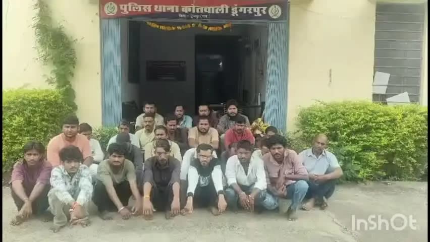 डूंगरपुर: एरिया डोमिनेशन के तहत जिला पुलिस ने 40 टीमों के साथ की कार्यवाही