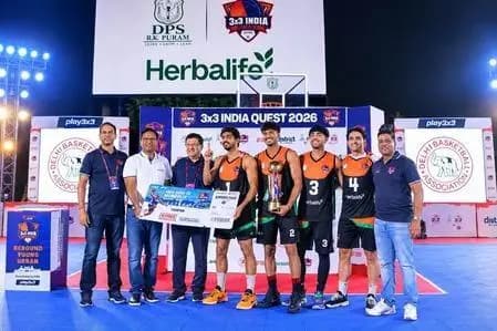 सरिता विहार: टीम साउथ दिल्ली ने 3x3 इंडिया क्वेस्ट 2026 का पहला खिताब जीता