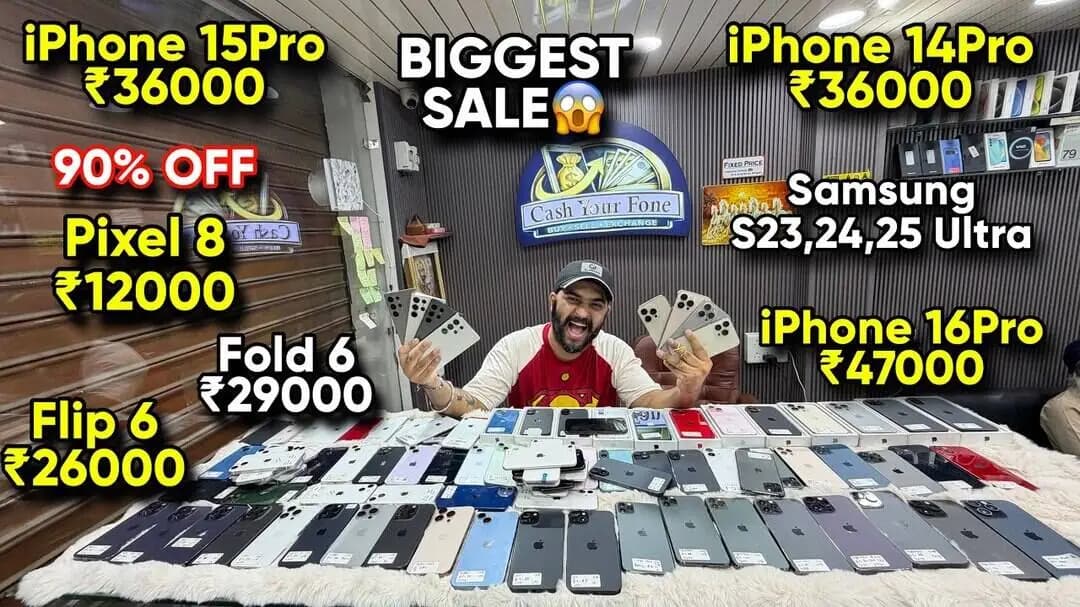Biggest iPhone Sale Ever 🔥| Cheapest iPhone Market | Second Hand Mobile | iPhone 16 Pro iPhone 17