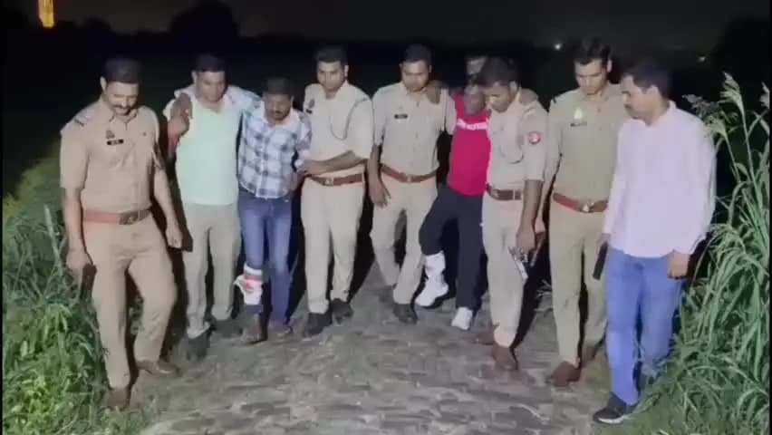 खेकड़ा: बसी नहर पटरी पर पेरीफेरल अंडरपास पर खेकड़ा पुलिस ने 2 पशु चोरों को मुठभेड़ में घायलावस्था में गिरफ्तार किया
