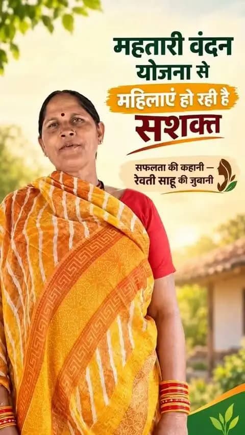 महतारी वंदन योजना — महिलाओं के आत्मविश्वास और आत्मनिर्भरता की नई उड़ान।
हर माह मिल रहा संबल, बढ़ रहा सम्मान और सशक्त हो रहा परिवार।
#महतारी_वंदन_योजना
#महिला_सशक्तिकरण
#balodabazar
#goodgovernance
#sushasansarkar