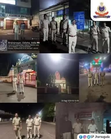 ଝାରସୁଗୁଡା: ରାତିରେ ସହର ଶୋଇଲେ ବି ଜାଗ୍ରତ ଝାରସୁଗୁଡ଼ା ପୁଲିସ: ଚାଲିଛି ନାଇଟ୍ ପାଟ୍ରୋଲିଂ