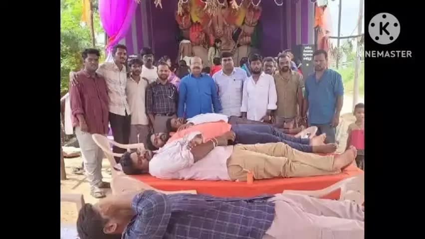 మంచిర్యాల: రక్తదాన శిబిరం నిర్వహించిన విశ్వ కళా సమితి గణేష్ మండలి యువకులు