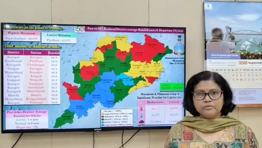 ପାରଳାଖେମୁଣ୍ଡି: ଜିଲ୍ଲାରେ ଆସନ୍ତାକାଲି ହେବାକୁ ଥିବା ପାଣିପାଗ ସମ୍ପର୍କିତ ସୂଚନା ପ୍ରଦାନ କଲେ ଅଧିକାରୀ