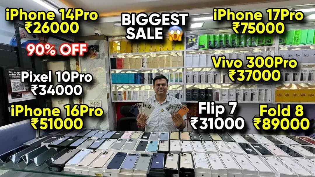 Biggest iPhone Sale Ever 🔥| Cheapest iPhone Market | Second Hand Mobile | iPhone 16 Pro iPhone 17