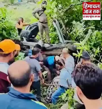 बीती रात आनी विधानसभा क्षेत्र के निमला के एन एच-305 पर शादी समारोह से अपने गांव जाबौं लौट रहे वाहन की दर्दनाक दुर्घटना