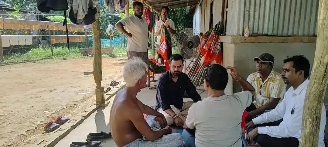 খোয়াই: রাধাচড়ন নগরে ভিলেজ কাউন্সিল নির্বাচনকে সামনে রেখে বিজেপির সভা