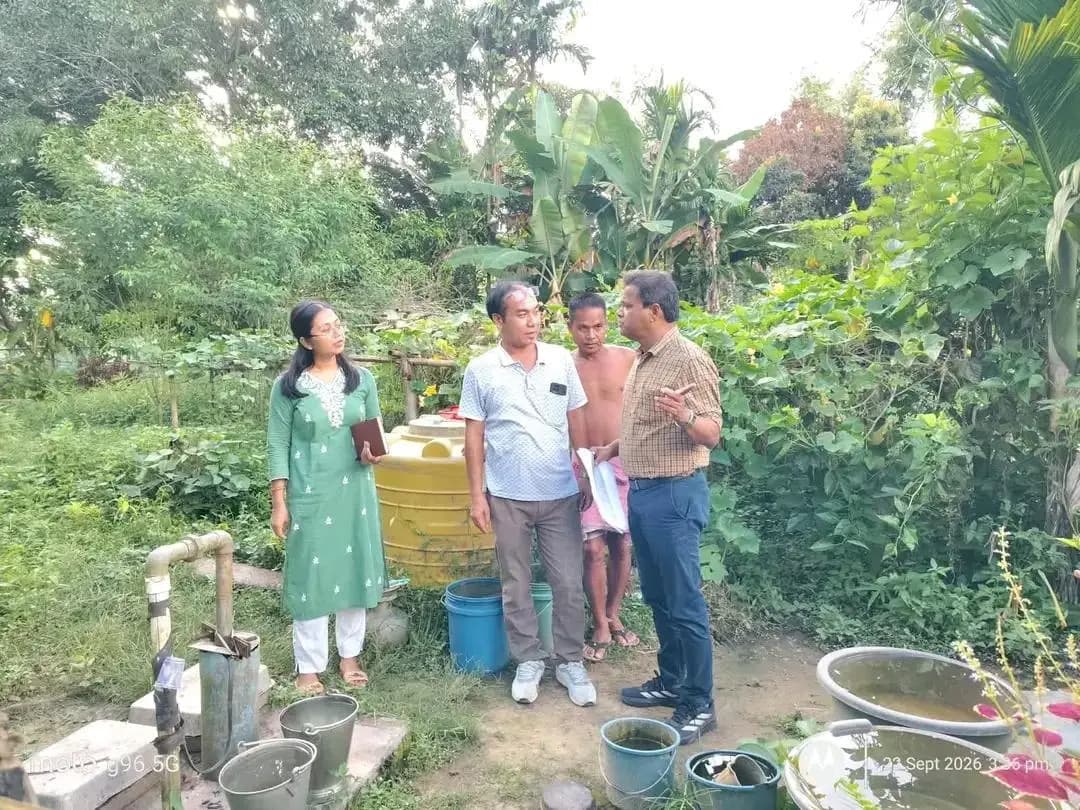 খোয়াই: খোয়াই অতিরিক্ত জেলাশাসকের জল জীবন মিশনের স্মল বোর্ড ডিপ টিউবয়েল পরিদর্শন