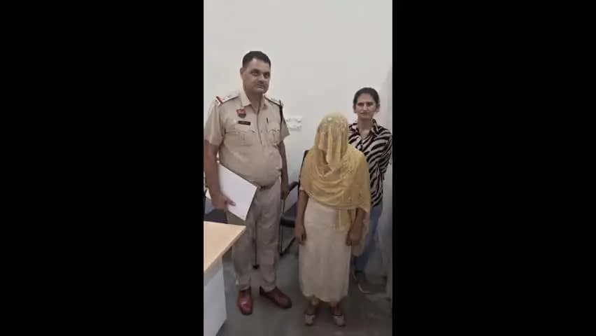 हिसार: धमकी देकर ₹1 लाख मांगने वाली महिला गिरफ्तार, पुलिस ने जाल बिछाकर रकम बरामद की