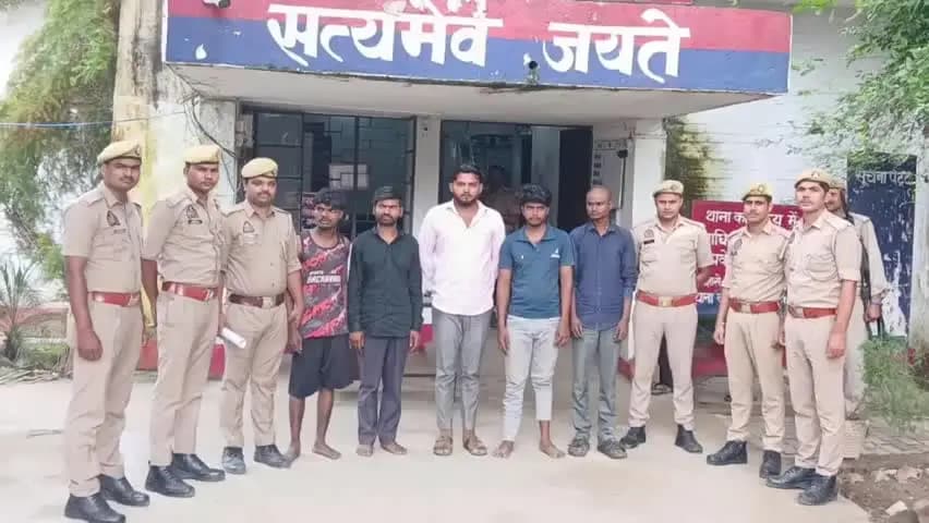 मंझनपुर: कौशाम्बी थाना पुलिस ने भैंस-पड़वा चोरी का किया खुलासा, बाल अपचारी समेत 6 आरोपी गिरफ्तार, पिकअप व चोरी के पशु बरामद
