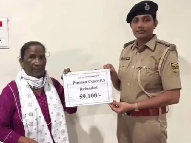 पूर्णिया पूर्व: पूर्णिया साइबर थाना ने साइबर फ्रॉड से ₹56,100/- रुपये वापस कराए