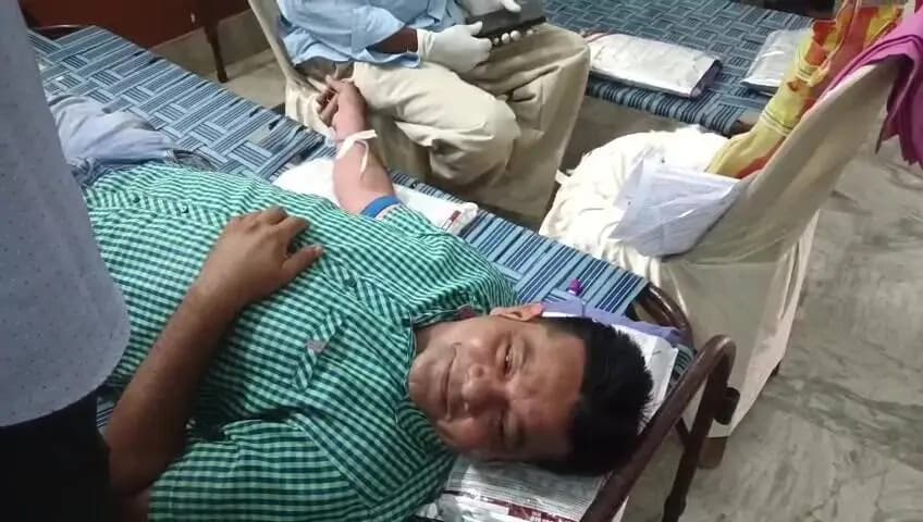 ইন্দপুর: বাঁকুড়ায় পুলিশ ও থানা উদ্যোগে রক্তদান শিবির, ৬১ জন দিলেন রক্ত