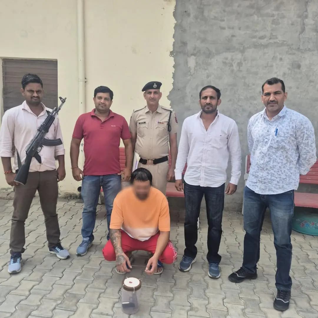 रोहतक: रोहतक में अवैध देसी पिस्तौल सहित युवक गिरफ्तार