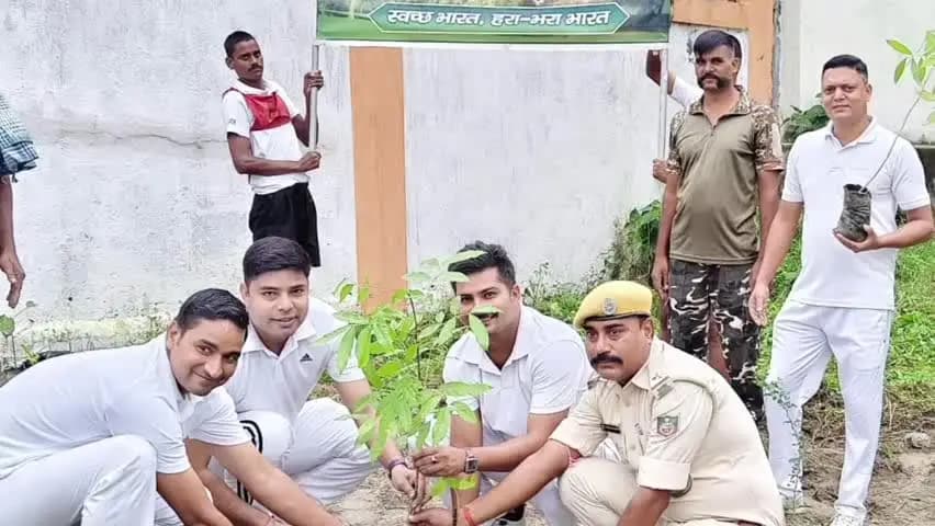 बसंतपुर: एसएसबी 45वीं बटालियन वीरपुर में वृहद पौधारोपण कार्यक्रम का किया गया आयोजन
