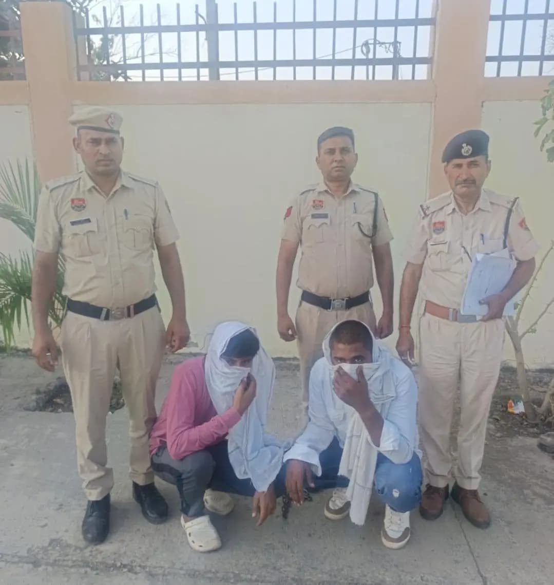चरखी दादरी: NH-152D पर दो हेरोइन तस्कर गिरफ्तार, 5.55 ग्राम हेरोइन बरामद