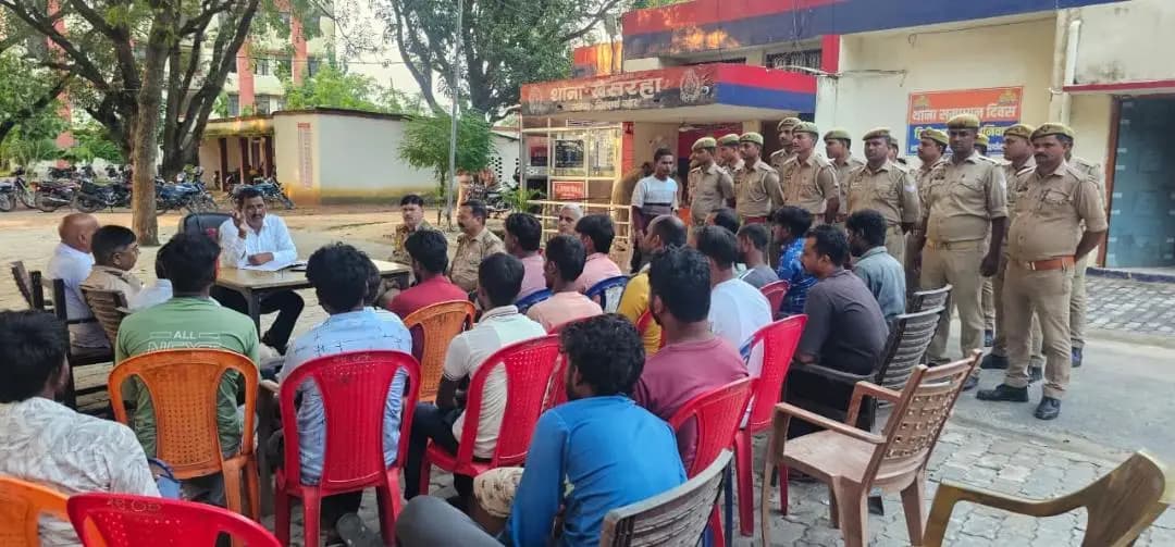 इटवा: खेसरहा थानाक्षेत्र में त्यौहार को शांतिपूर्ण मनाने की अपील