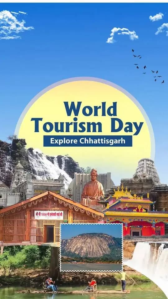 Nature, culture and heritage, Chhattisgarh is emerging as a vibrant destination on the global tourism map.
Under the leadership of Chief Minister Shri Vishnu Deo Sai, tourism is opening new avenues for local entrepreneurship, employment and economic growth.
#VishnuDeoSai #Chhattisgarh #Tourism #WorldTourismDay #GoChhattisgarh
CMO Chhattisgarh DPR Chhattisgarh Vishnu Deo Sai