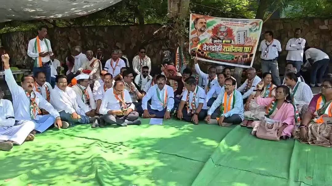 वर्धा: केंद्रीय निवडणूक आयोग ज्ञानेश कुमार यांच्या विरोधात वर्ध्यात काँग्रेस आक्रमक