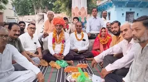 हिण्डोली: हनुमान व्यास का वार्ड नंबर 4 में जोरदार स्वागत, विकास में सहयोग की अपील
