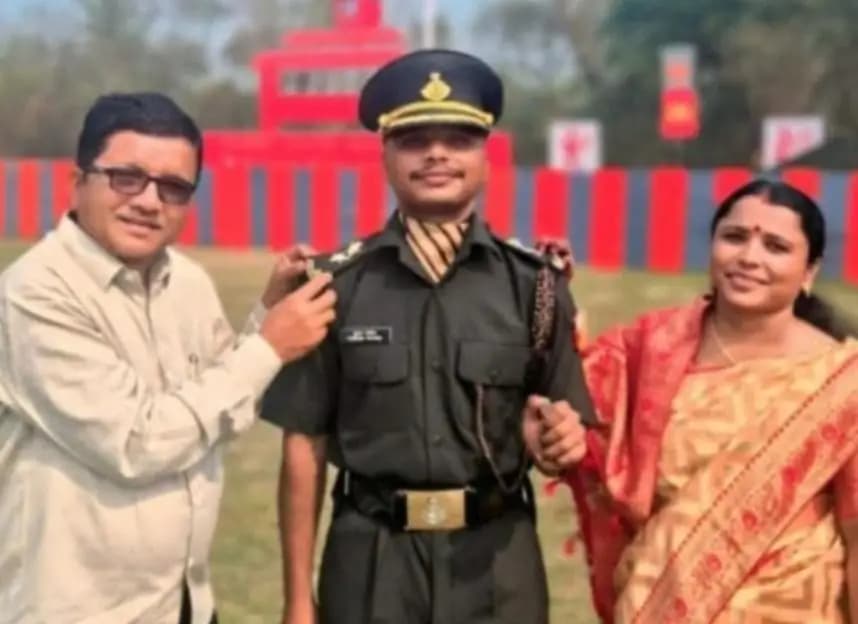 उमरखेड: बेलखेडचा शेतकरी मुलगा तुषार फटिंग बनला लेफ्टनंट
