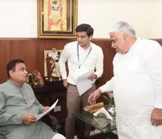 सबलगढ़: सांसद शिवमंगल सिंह तोमर ने गडकरी से मुलाकात की, हाईवे-552 को फोरलेन बनाने की मांग की