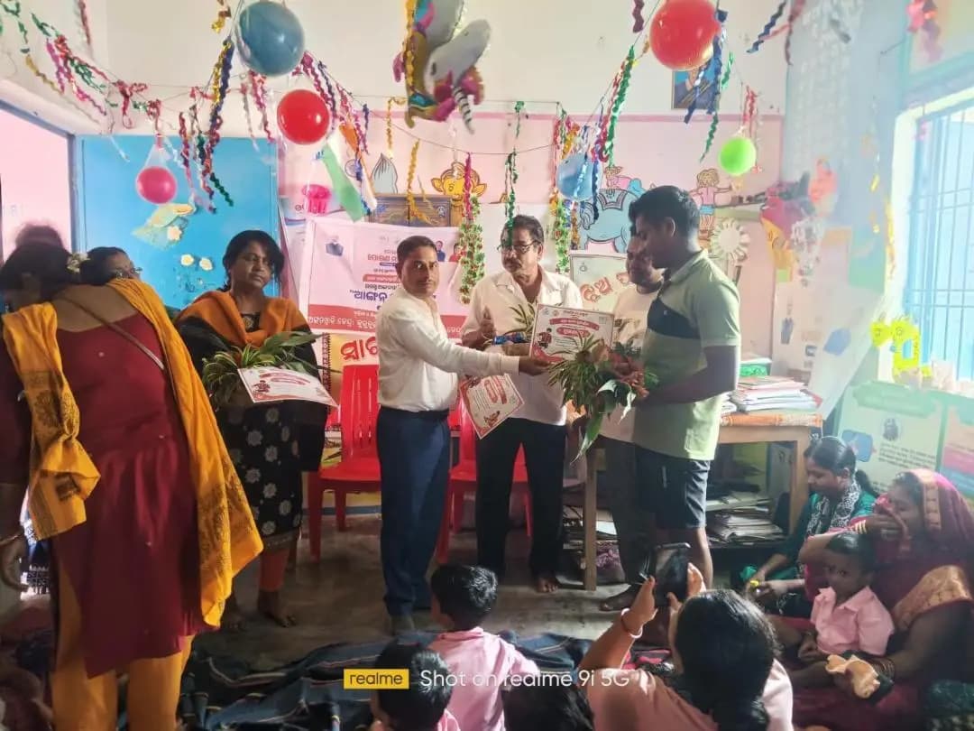 ମାର୍ଶାଘାଇ: ଜିଲ୍ଲାର ବିଭିନ୍ନ ଅଙ୍ଗନୱାଡ଼ି କେନ୍ଦ୍ରରେ ପାଳିତ ହେଲା 'ଆଙ୍ଗନ କା ଉତ୍ସବ'