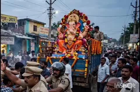 पोंभूर्णा: पोंभूर्णा येथे गणपती विसर्जन मिरवणुकीत राडा; पोलीस अधिकाऱ्यांना धक्काबुक्की, २१ जणांवर गुन्हे दाखल