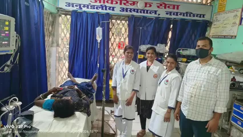 बिहपुर: एनएच-31 पर अज्ञात वाहन की टक्कर से टोटो सवार महिला घायल