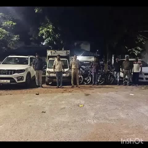 पारशिवनी: कालभैरव च्या अड्ड्यावर पोलिसांची धाड; पाच जण ताब्यात.रोख ५० हजार, मोबाईल, ७ वाहने असा २८ लाख ९३ हजारांचा मुद्देमाल जप्त.