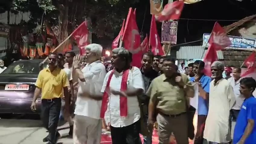 হলদিয়া: নন্দীগ্রামে শান্তি গোপাল গিরির পক্ষে ভোট প্রচারে মুখ্য সিপিএম নেতার মিছিল ও পথসভা