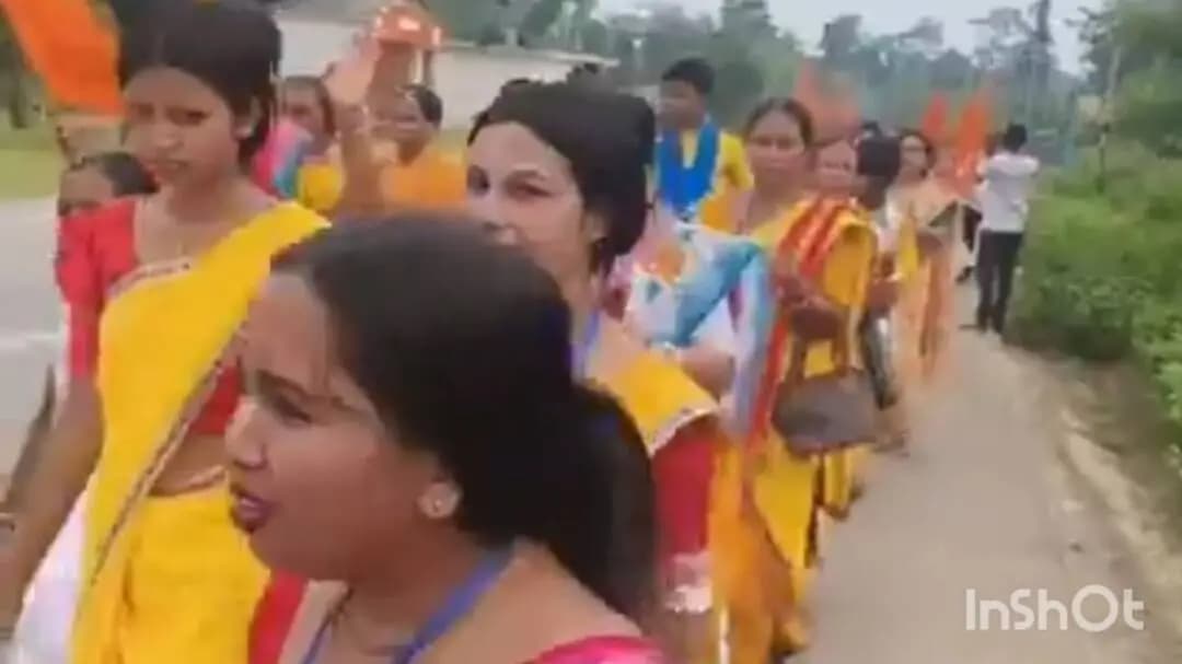 কুমারঘাট: ঊনকোটি জেলার তারকব্রহ্ম কীর্তনীয়া সংগঠনের প্রথম বর্ষ উদযাপন রেলি
