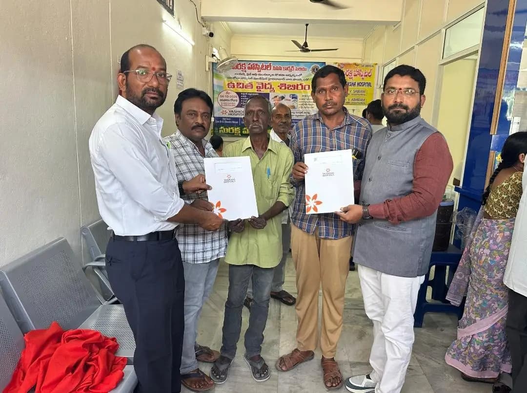 నస్పూర్: మంచిర్యాలలో లయన్స్ క్లబ్ ఆధ్వర్యంలో ఉచిత వైద్య శిబిరం