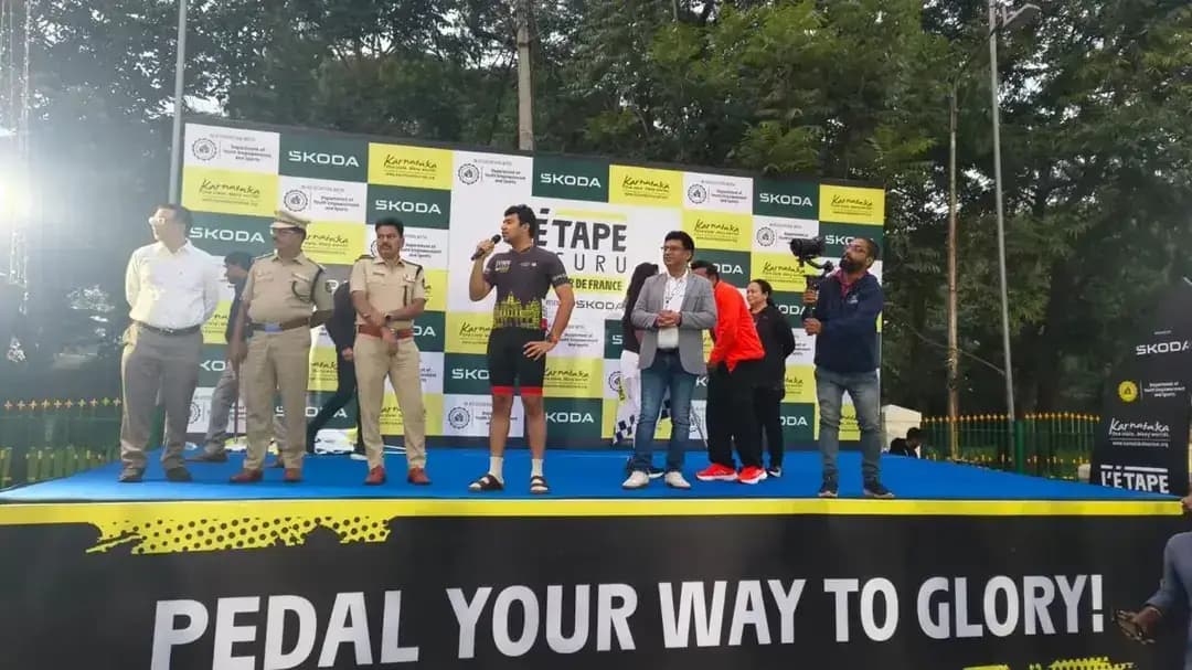 ಮೈಸೂರಿನಲ್ಲಿ ವಿಶ್ವದರ್ಜೆಯ ‘L'Étape’ ಸೈಕ್ಲಥಾನ್ಗೆ ಚಾಲನೆ; 50 ಕಿ.ಮೀ. ರೇಸ್ನಲ್ಲಿ ಸಂಸದ ತೇಜಸ್ವಿ ಸೂರ್ಯ ಭಾಗಿ