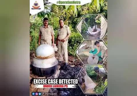 ଝାରସୁଗୁଡା: ଟିଲେଇମାଲ ଜଙ୍ଗଲରେ ଅବକାରୀ ଚଢ଼ାଉ, ୫ କ୍ୱିଣ୍ଟାଲ ମହୁଆ ପୋଚ ନଷ୍ଟ
