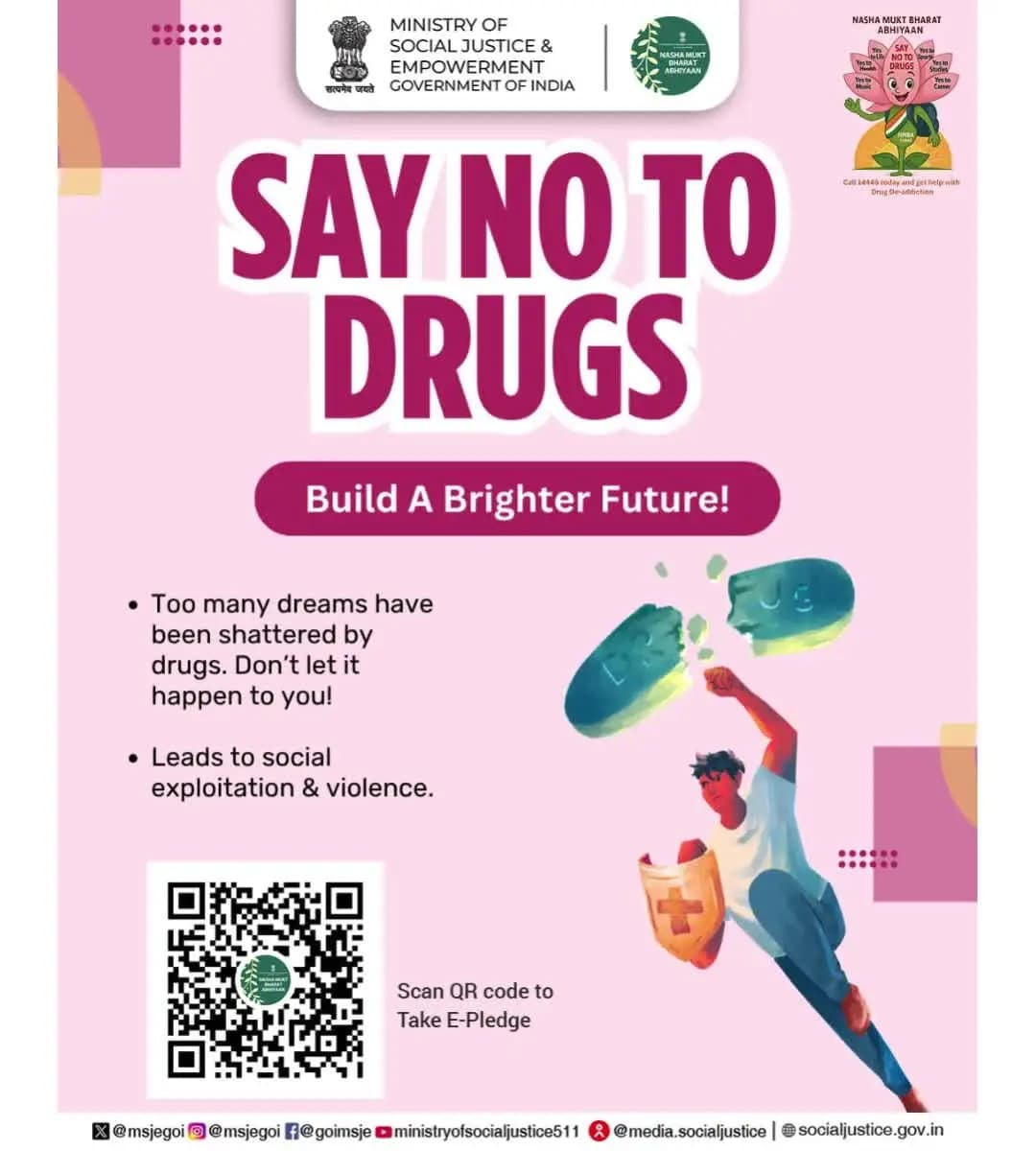Say no to drugs and take the E-Pledge for a healthier, brighter and drug-free future.