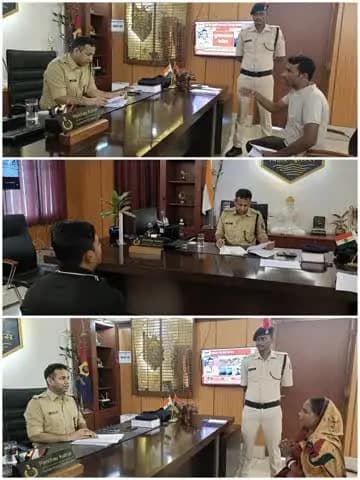 आज दिनांक-10.10.2026 को पुलिस अधीक्षक कटिहार के द्वारा आवेदकों की शिकायत सुनी गई तथा उनकी समस्या निराकरण हेतु संबंधित पदाधिकारी को आवश्यक दिशा-निर्देश दिया गया I