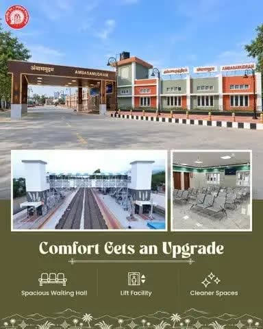 Ambasamudram Amrit Station will provide passengers with enhanced amenities, improved infrastructure and a better travel experience.
#RailInfra4TamilNadu